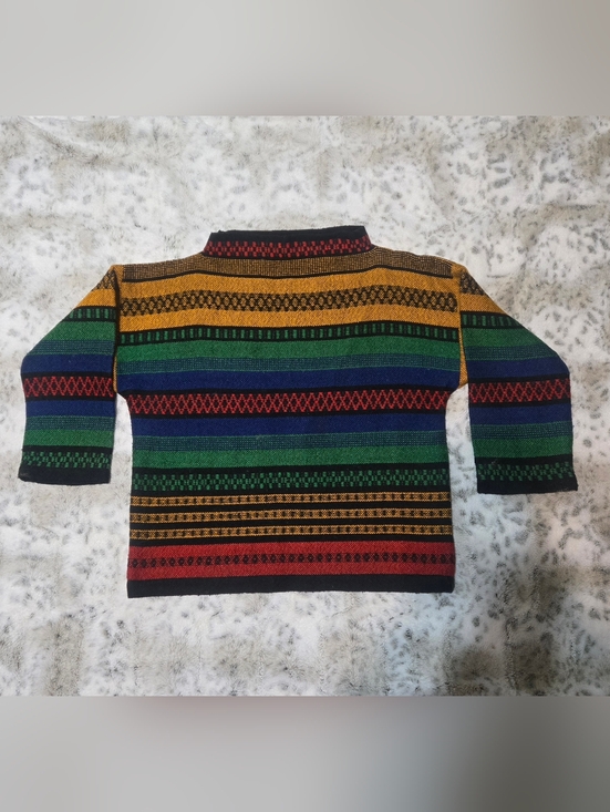 Vintage Sweaters - Vintage Handmade Wool Hippie Sweater